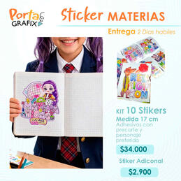 Stickers Materias